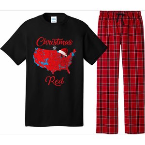 Christmas Is Red 2024 Electoral Map Trump Landslide Holiday Pajama Set