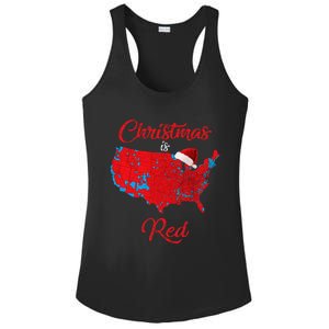 Christmas Is Red 2024 Electoral Map Trump Landslide Holiday Ladies PosiCharge Competitor Racerback Tank