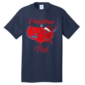 Christmas Is Red 2024 Electoral Map Trump Landslide Holiday Tall T-Shirt