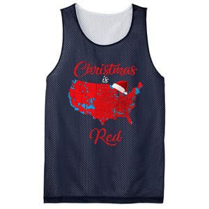 Christmas Is Red 2024 Electoral Map Trump Landslide Holiday Mesh Reversible Basketball Jersey Tank