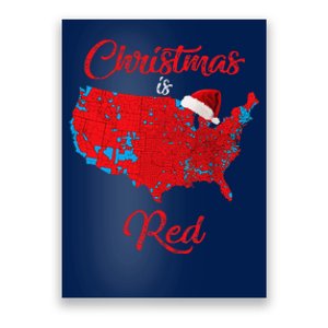 Christmas Is Red 2024 Electoral Map Trump Landslide Holiday Poster