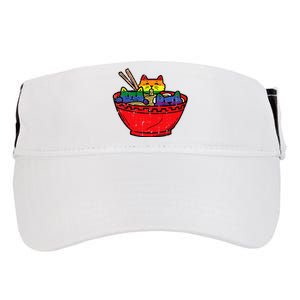 Cats In Ramen Anime Food L.G.B.T.Q Rainbow Flag G.A.Y Pride Ally Adult Drive Performance Visor