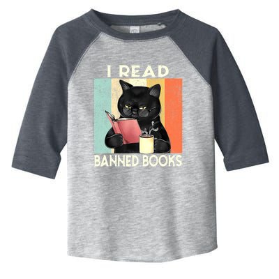 Cat I Read Banned Books Funny Bookworms Reading Book Toddler Fine Jersey T-Shirt