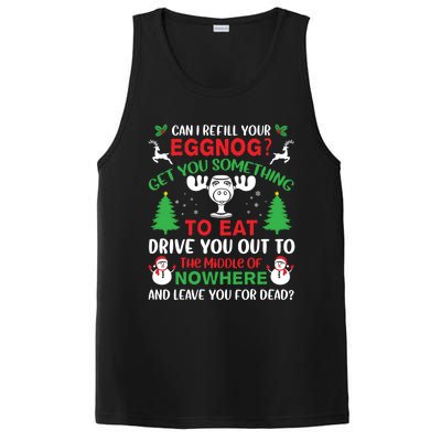 Can I Refill Your Eggnog Gift Family Christmas Vacation Quote Gift PosiCharge Competitor Tank