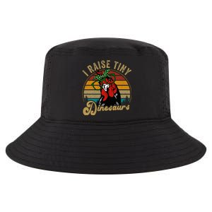 Chicken I Raise Tiny Dinosaurs Funny Mama Hen Farm Mom Cool Comfort Performance Bucket Hat