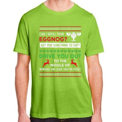 Can I Refill Your Eggnog Funny Christmas Vacation Quote Adult ChromaSoft Performance T-Shirt