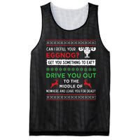 Can I Refill Your Eggnog Funny Christmas Vacation Quote Mesh Reversible Basketball Jersey Tank