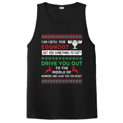 Can I Refill Your Eggnog Funny Christmas Vacation Quote PosiCharge Competitor Tank