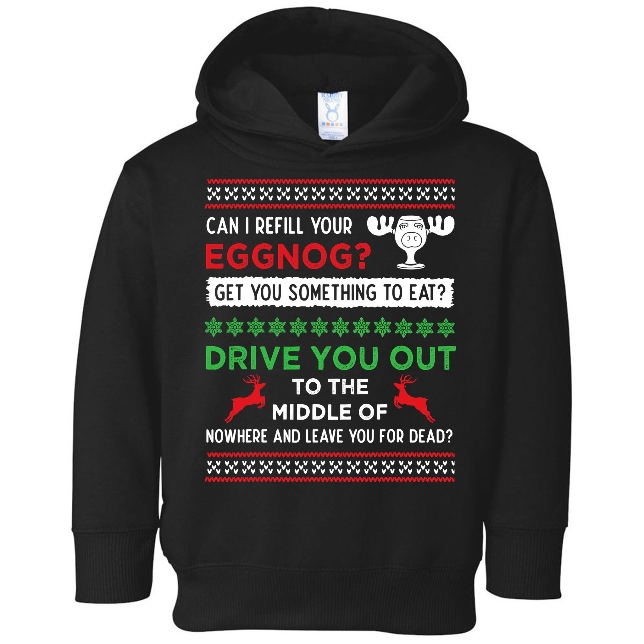 Can I Refill Your Eggnog Funny Christmas Vacation Quote Toddler Hoodie
