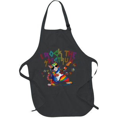Cute I ROCK THE SPECTRUM Autism Awareness Support Love Apron