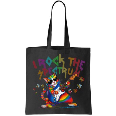 Cute I ROCK THE SPECTRUM Autism Awareness Support Love Bag