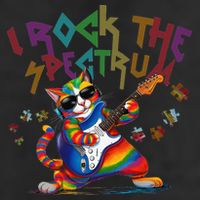 Cute I ROCK THE SPECTRUM Autism Awareness Support Love Hat