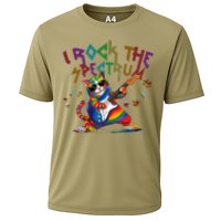 Cute I ROCK THE SPECTRUM Autism Awareness Support Love Cooling Performance Crew T-Shirt