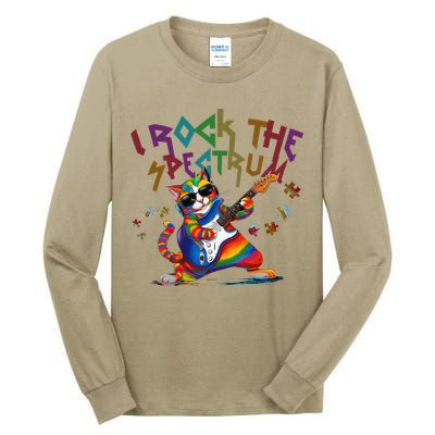 Cute I ROCK THE SPECTRUM Autism Awareness Support Love Tall Long Sleeve T-Shirt