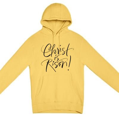 Christ Is Risen Easter Holiday Gift Premium Pullover Hoodie