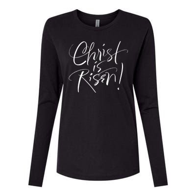 Christ Is Risen Easter Holiday Gift Womens Cotton Relaxed Long Sleeve T-Shirt