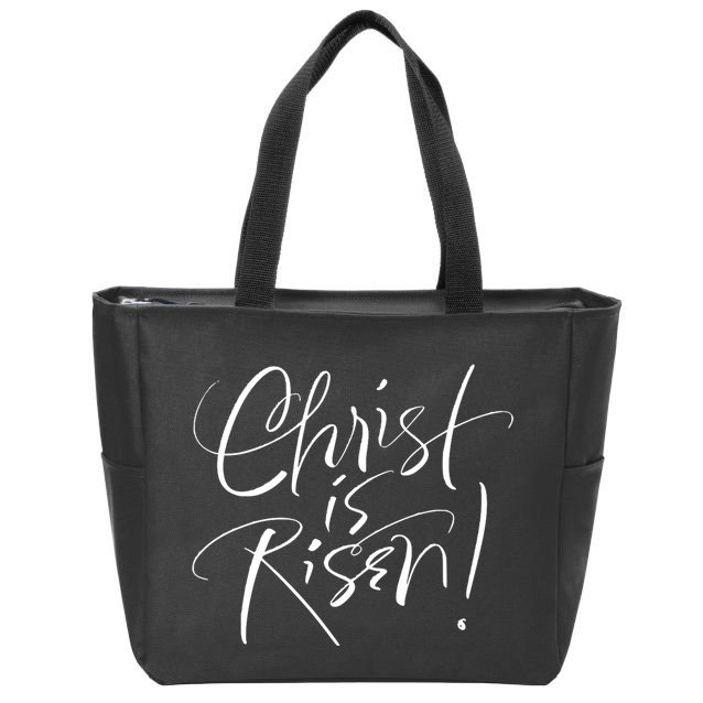Christ Is Risen Easter Holiday Gift Zip Tote Bag
