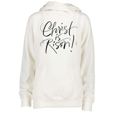 Christ Is Risen Easter Holiday Gift Womens Funnel Neck Pullover Hood