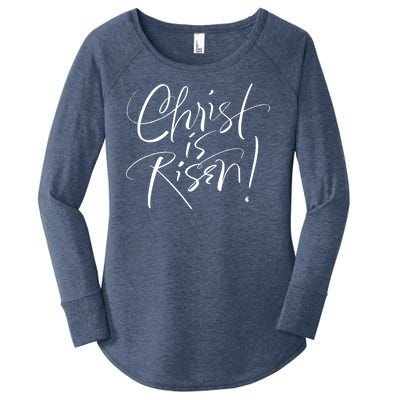 Christ Is Risen Easter Holiday Gift Women's Perfect Tri Tunic Long Sleeve Shirt