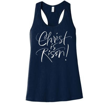 Christ Is Risen Easter Holiday Gift Women's Racerback Tank