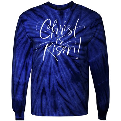 Christ Is Risen Easter Holiday Gift Tie-Dye Long Sleeve Shirt