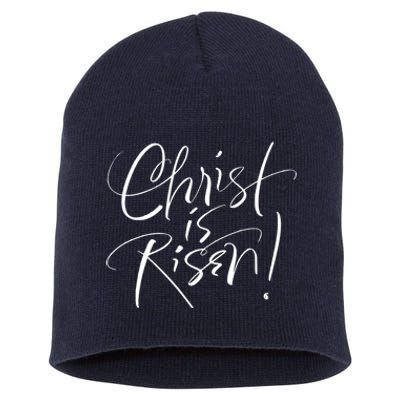 Christ Is Risen Easter Holiday Gift Short Acrylic Beanie