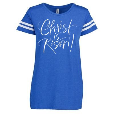 Christ Is Risen Easter Holiday Gift Enza Ladies Jersey Football T-Shirt