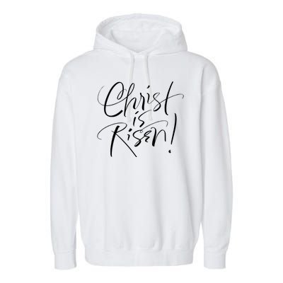 Christ Is Risen Easter Holiday Gift Garment-Dyed Fleece Hoodie