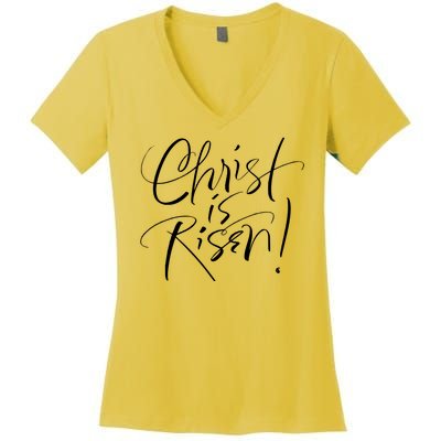 Christ Is Risen Easter Holiday Gift Women's V-Neck T-Shirt