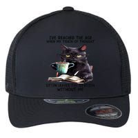Cat Ive Reached The Age When My Train Of Thought Flexfit Unipanel Trucker Cap