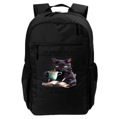 Cat Ive Reached The Age When My Train Of Thought Backpack