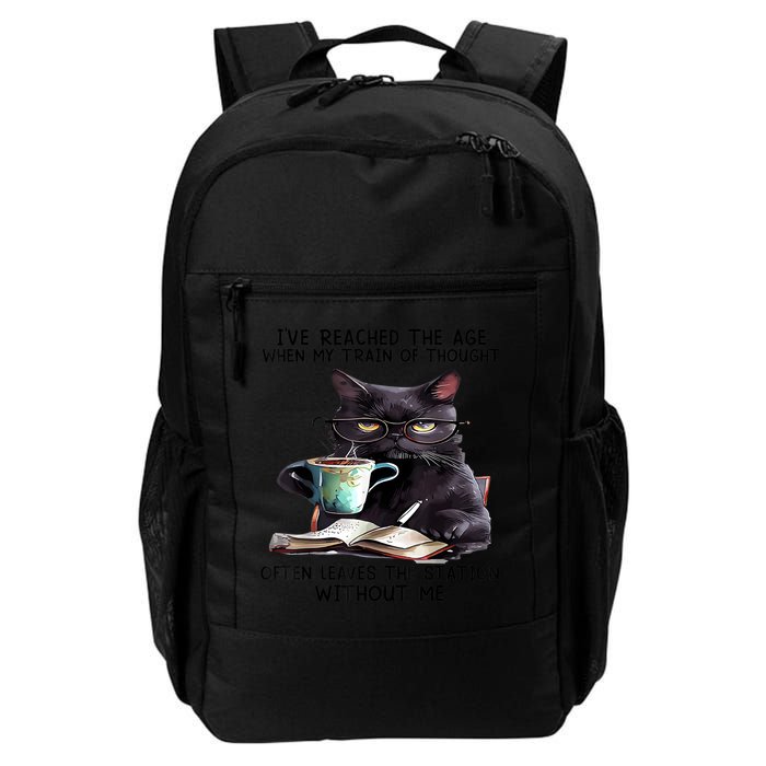 Cat Ive Reached The Age When My Train Of Thought Backpack