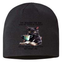 Cat Ive Reached The Age When My Train Of Thought Sustainable Beanie
