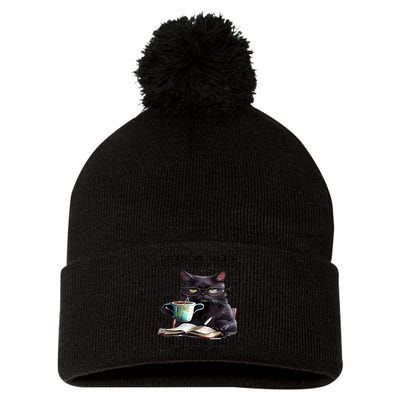 Cat Ive Reached The Age When My Train Of Thought Pom Pom 12in Knit Beanie