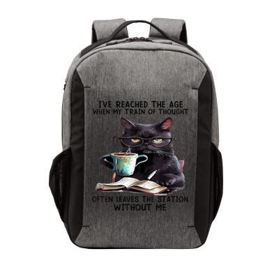 Cat Ive Reached The Age When My Train Of Thought Vector Backpack