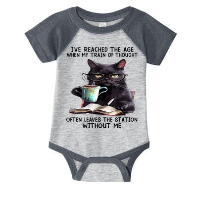 Cat Ive Reached The Age When My Train Of Thought Infant Baby Jersey Bodysuit
