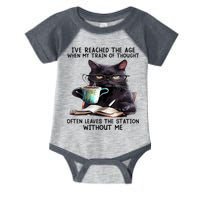 Cat Ive Reached The Age When My Train Of Thought Infant Baby Jersey Bodysuit