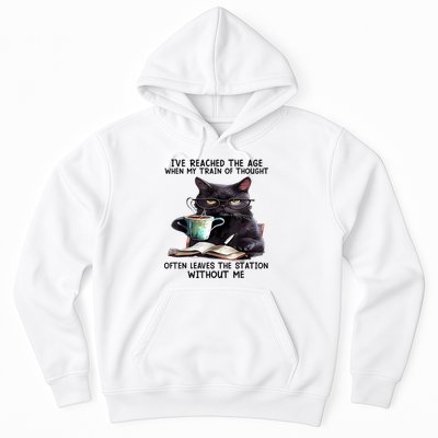 Cat Ive Reached The Age When My Train Of Thought Hoodie
