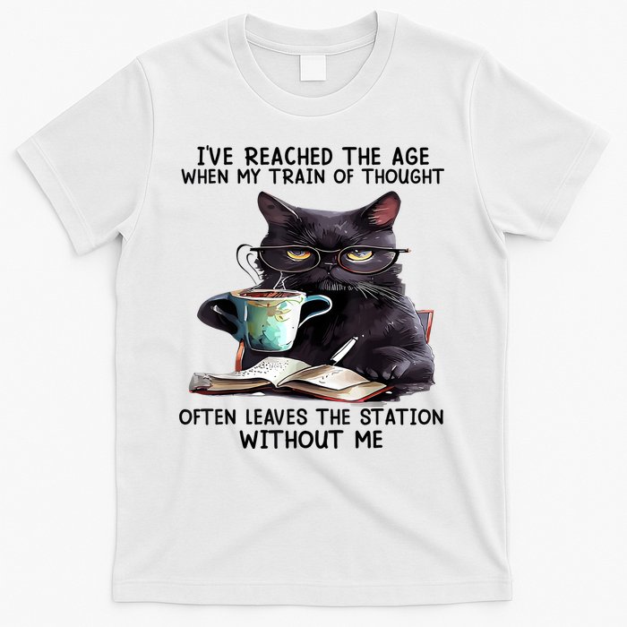 Cat Ive Reached The Age When My Train Of Thought T-Shirt
