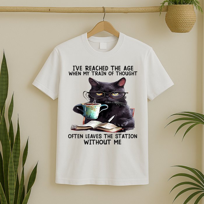 Cat Ive Reached The Age When My Train Of Thought T-Shirt