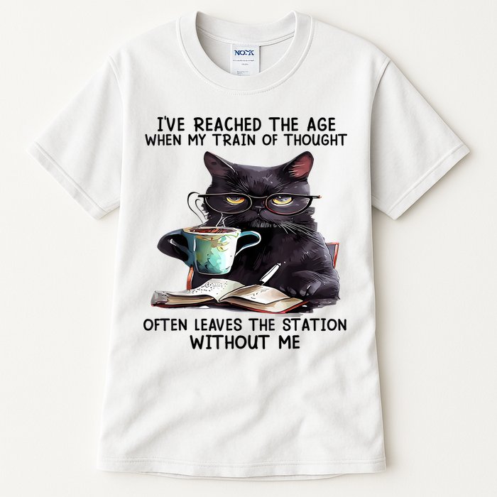 Cat Ive Reached The Age When My Train Of Thought Tall T-Shirt