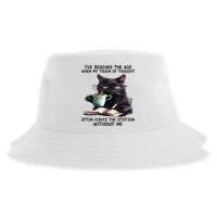 Cat Ive Reached The Age When My Train Of Thought Sustainable Bucket Hat