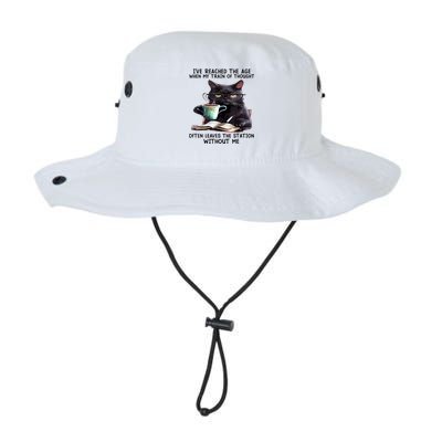 Cat Ive Reached The Age When My Train Of Thought Bucket Hat