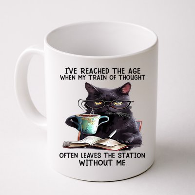 Cat Ive Reached The Age When My Train Of Thought Mug
