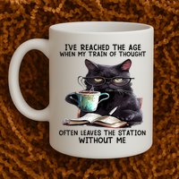 Cat Ive Reached The Age When My Train Of Thought Mug