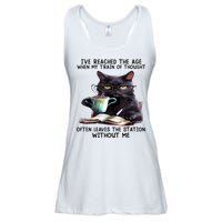Cat Ive Reached The Age When My Train Of Thought Ladies Essential Flowy Tank