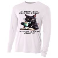Cat Ive Reached The Age When My Train Of Thought Cooling Performance Long Sleeve Crew