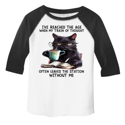 Cat Ive Reached The Age When My Train Of Thought Toddler Fine Jersey T-Shirt