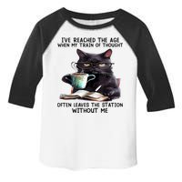 Cat Ive Reached The Age When My Train Of Thought Toddler Fine Jersey T-Shirt