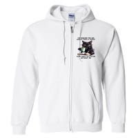 Cat Ive Reached The Age When My Train Of Thought Full Zip Hoodie